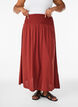 Viscose maxi-rok met smock, Rood, Model image number 2