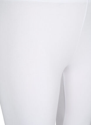 Basic 3/4 legging in viscose, Bright White, Packshot image number 2