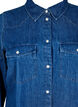 Denim jurk met knopen, Blauw, Packshot image number 2
