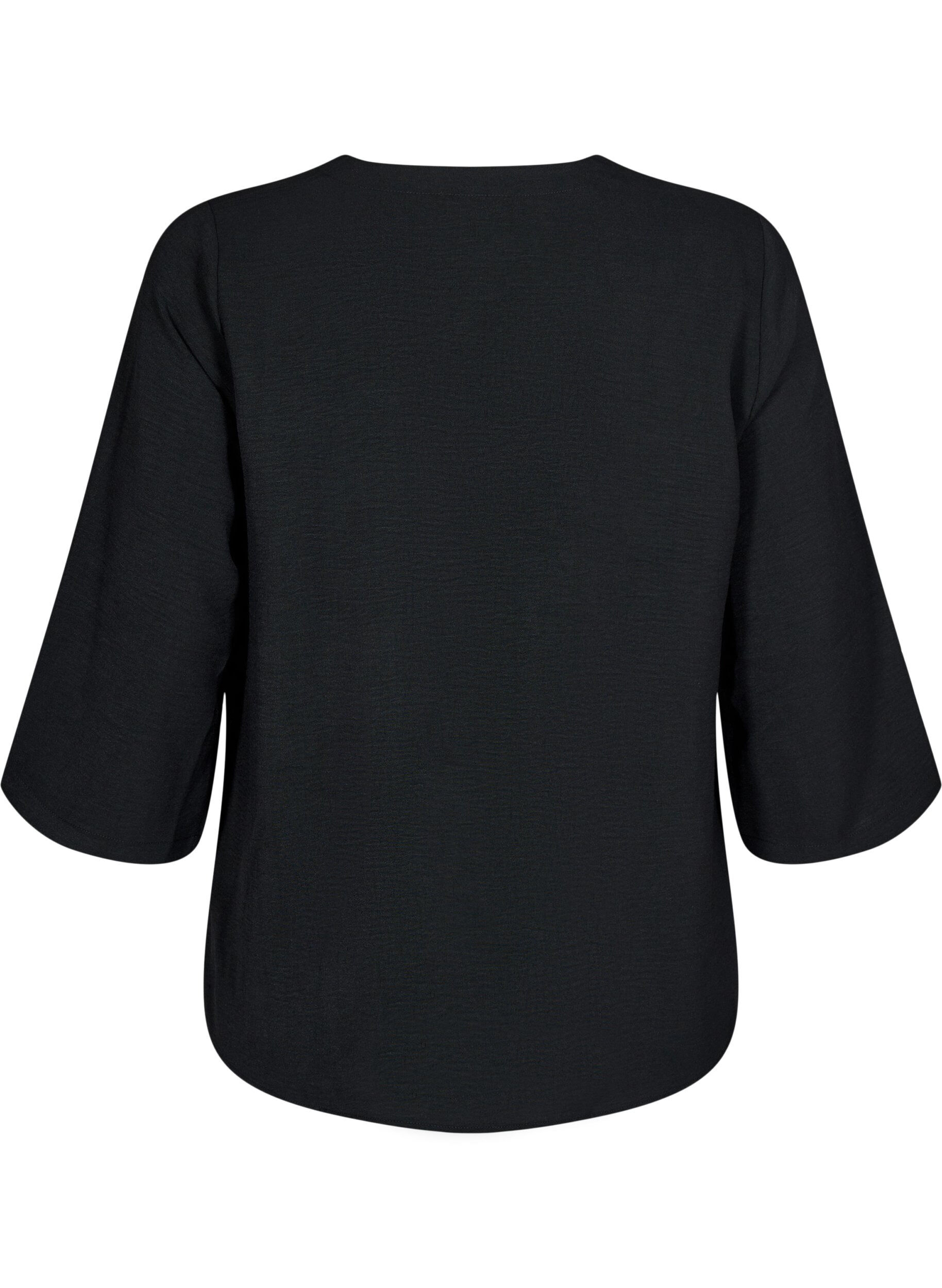 ZizziBlouse met 3/4 mouwen, Zwart, Packshot image number 1