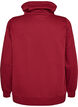 Sweatshirt met hoge kraag en zakken, Rood, Packshot image number 1
