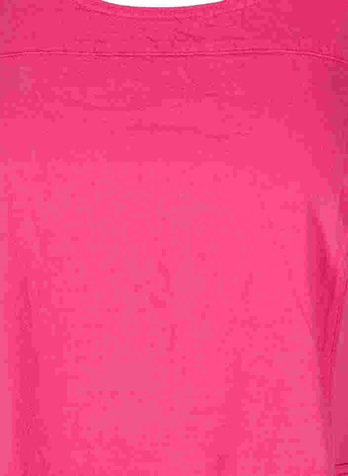 Mouwloze katoenen jurk, Fuchsia Purple, Packshot image number 2