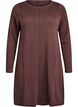Gebreide jurk in katoen-viscose blend, Bruin, Packshot image number 0