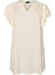 Tunic met broderie anglaise en mouwen met ruches, Beige, Packshot image number 0