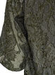 Jacquard blouse met sprankelende details en pofmouwen, Groen, Packshot image number 3