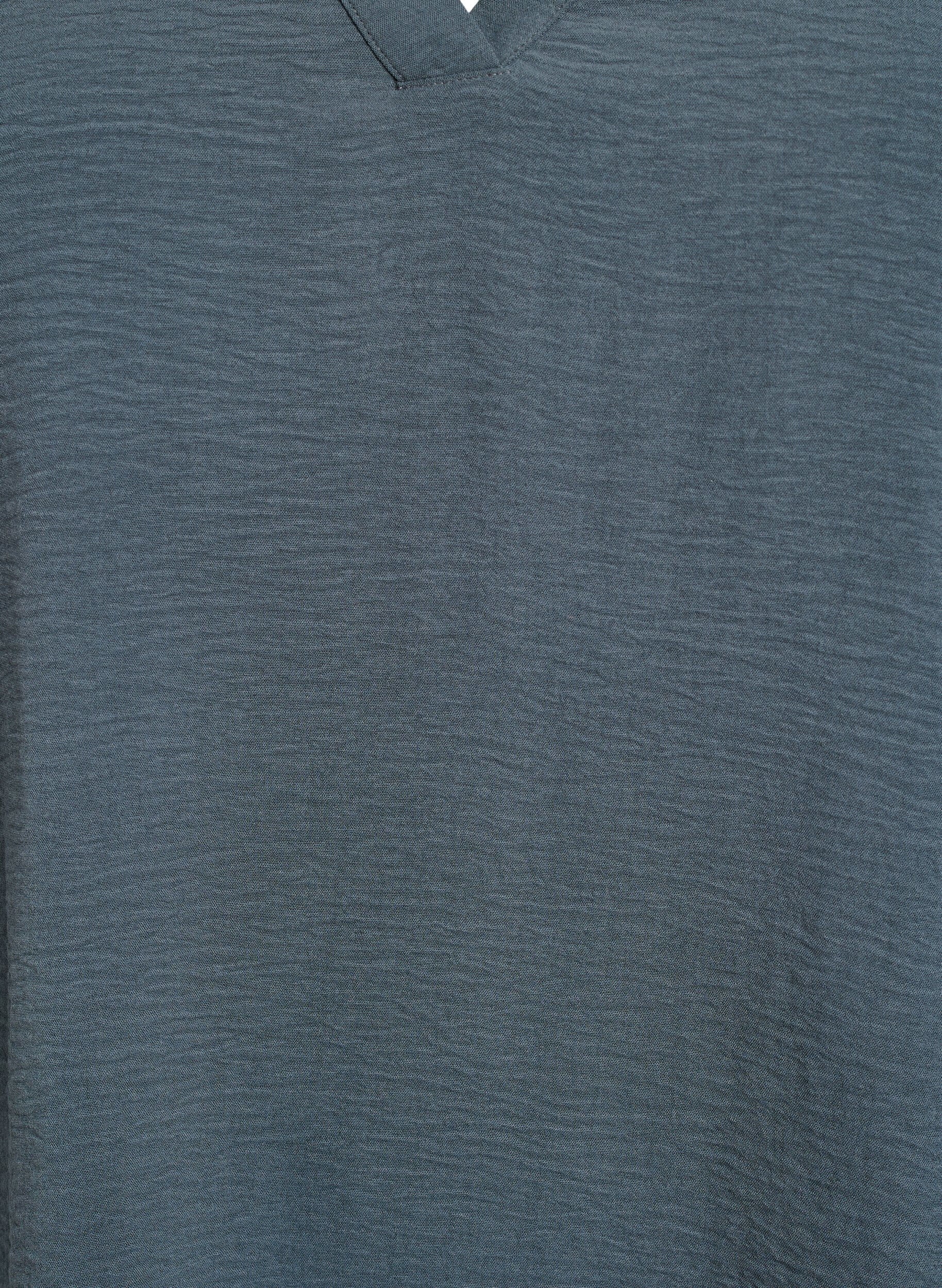 Zizzi Blouse met 3/4 mouwen, Groen, Packshot image number 2