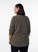 Blouse met lange mouwen en structuur, Bruin, Model image number 2