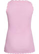 Top met kanten rand, Roze, Packshot image number 1