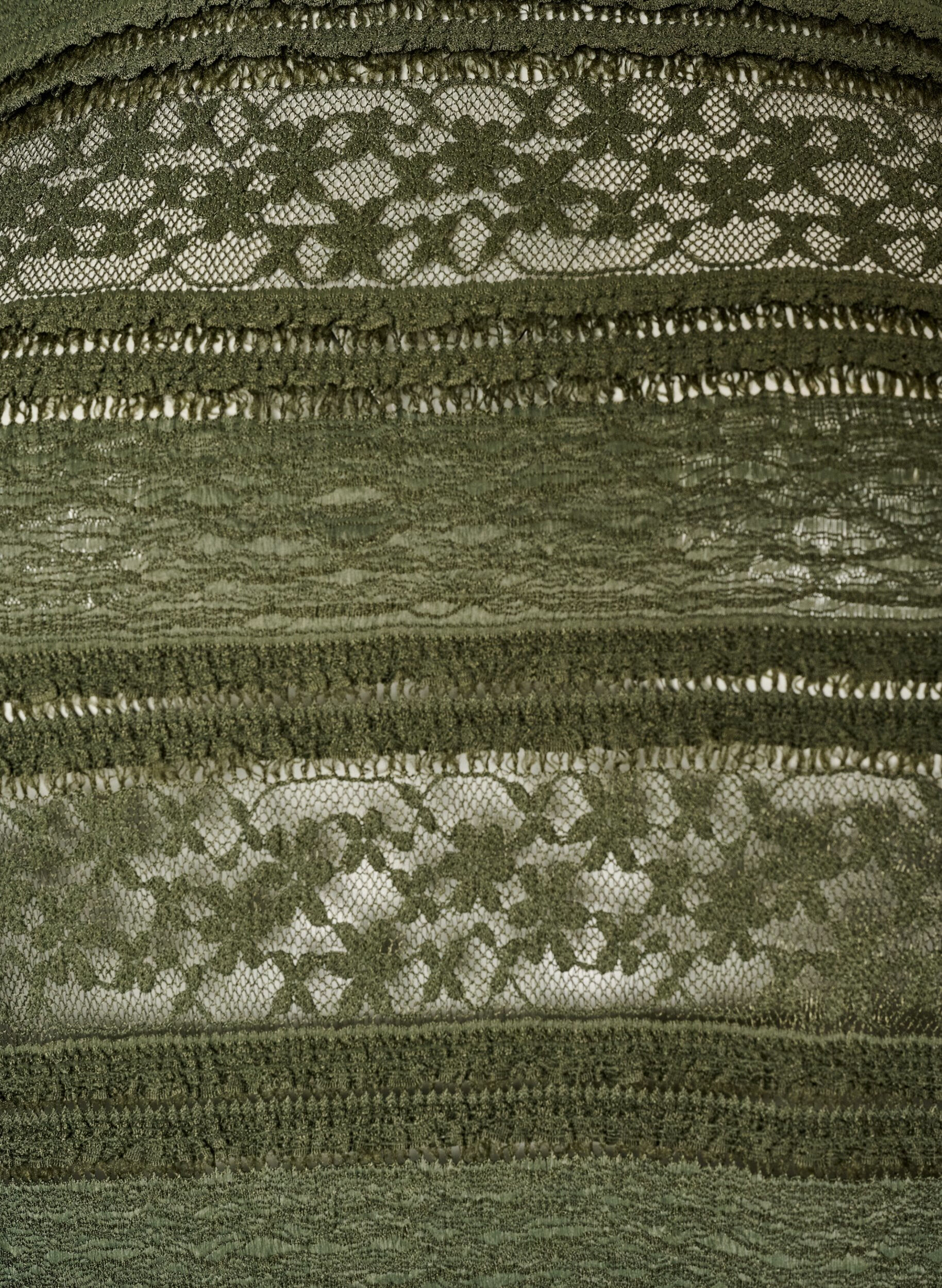 ZizziKanten blouse met lange mouwen, Groen, Packshot image number 2