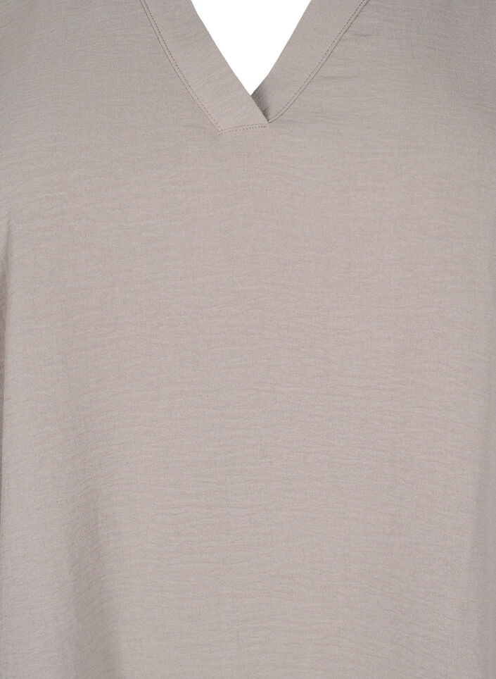 Blouse met 3/4 mouwen, Beige, Packshot image number 2