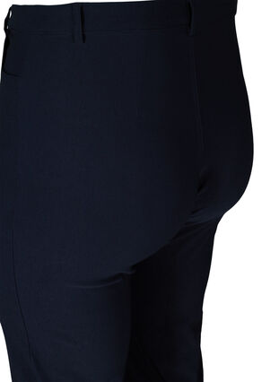 Regular fit broek met hoge taille, Night Sky, Packshot image number 3