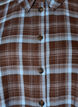 Geruit overhemd met een losse pasvorm, Bruin, Packshot image number 2