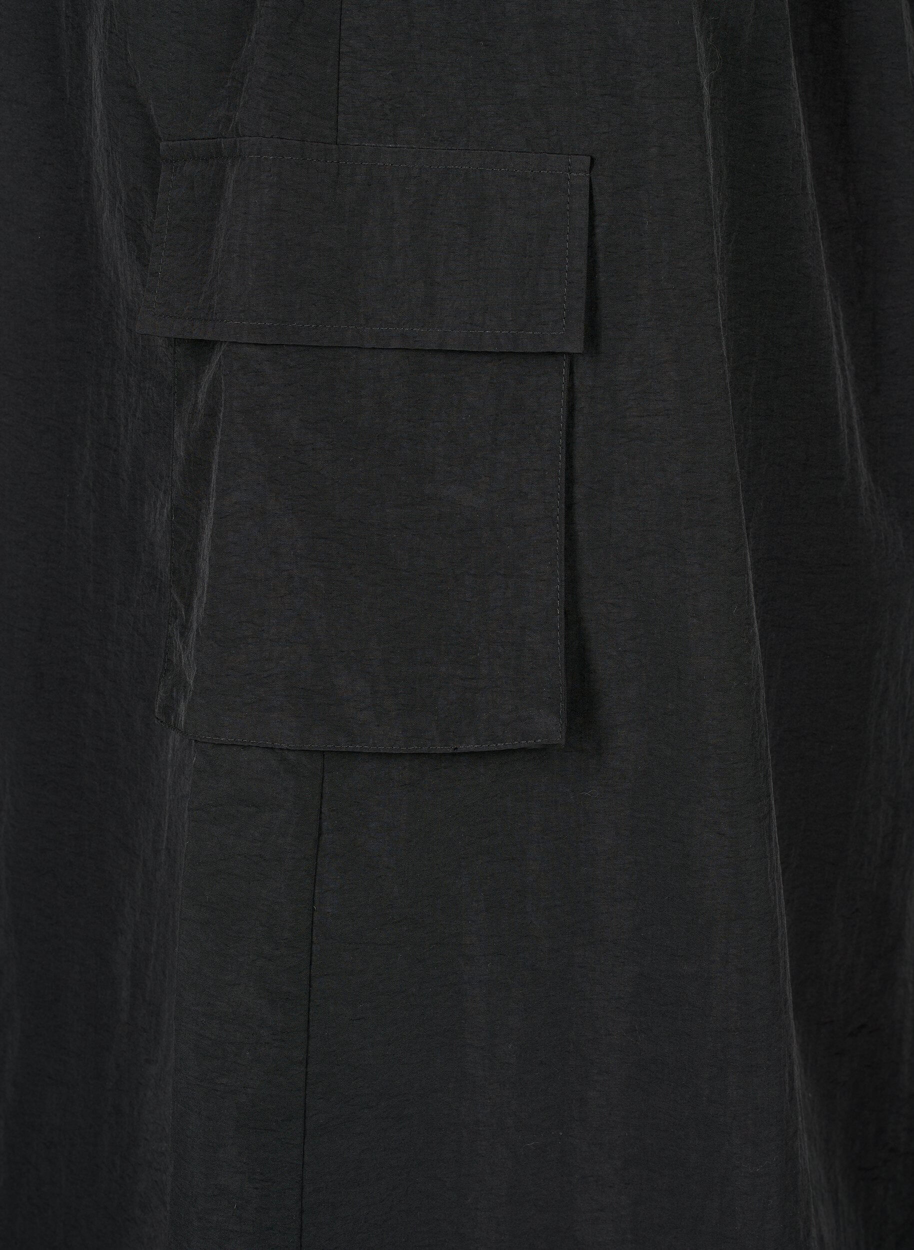 Zizzi Midirok met split en cargozak, Black, Packshot image number 4