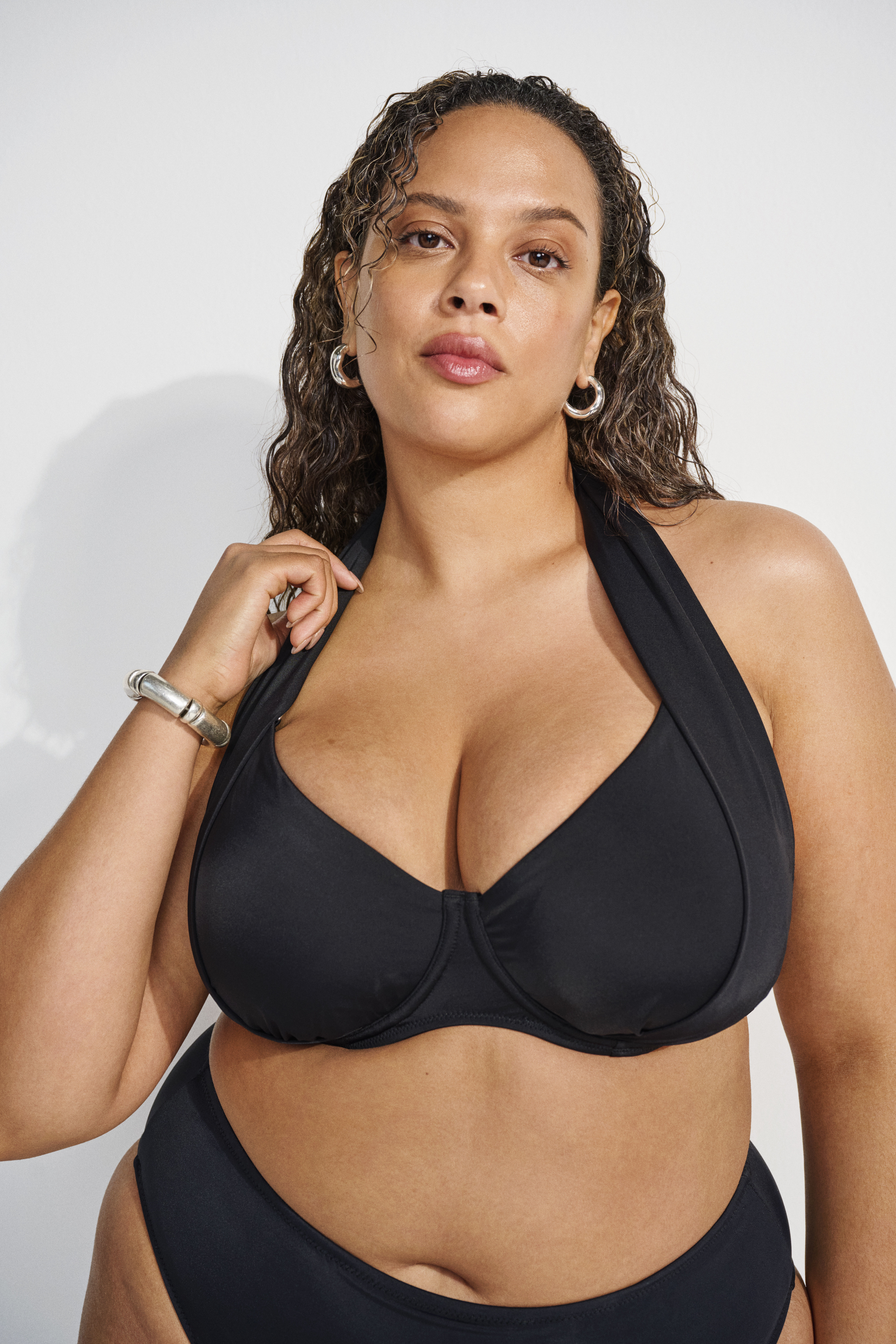 Zizzi Bikini-top met halternek, , Model