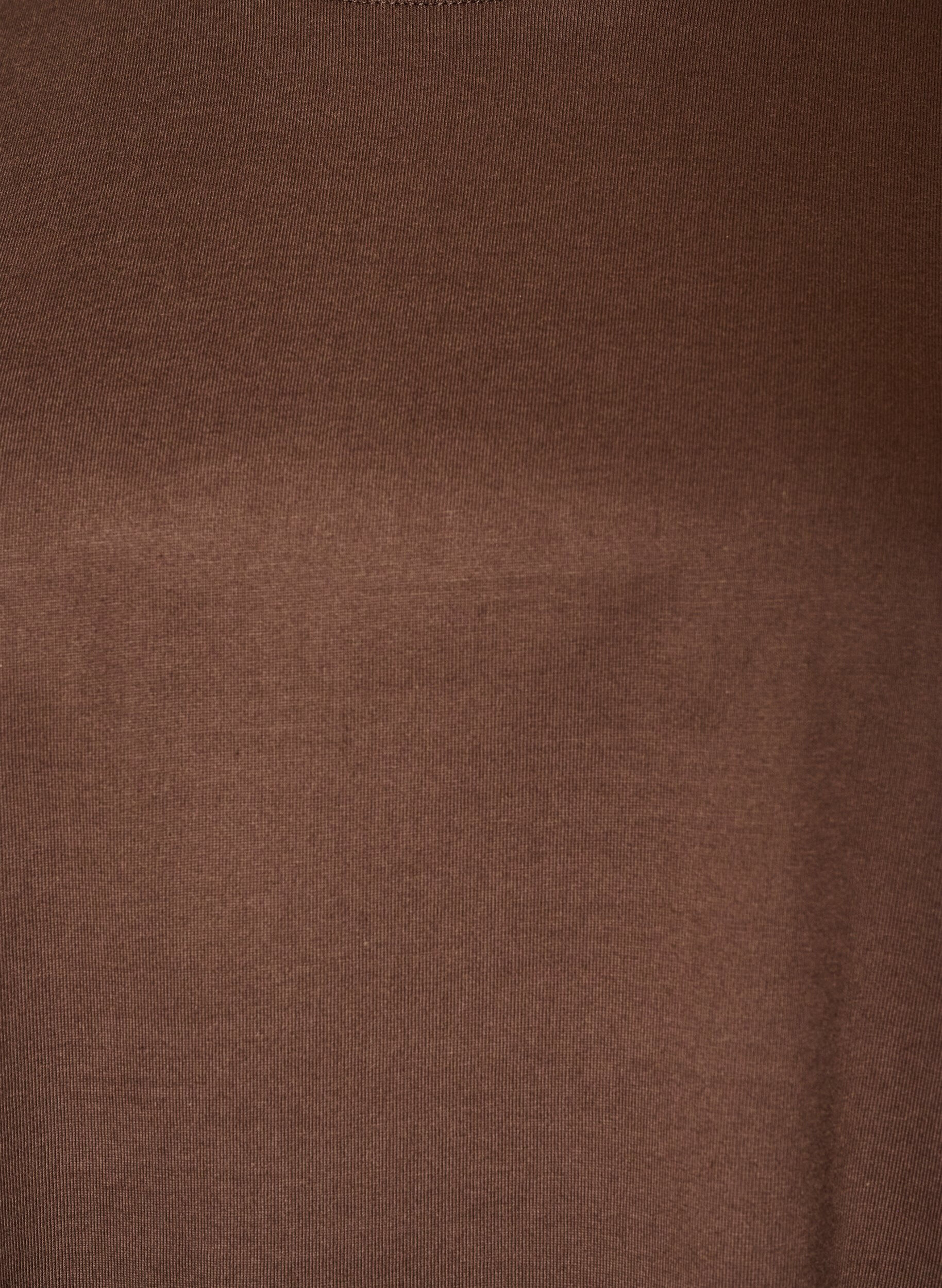 ZizziLos T-shirt met lange kanten mouwen, Bruin, Packshot image number 2