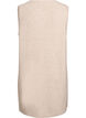 Korte gebreide jurk zonder mouwen, Beige, Packshot image number 1