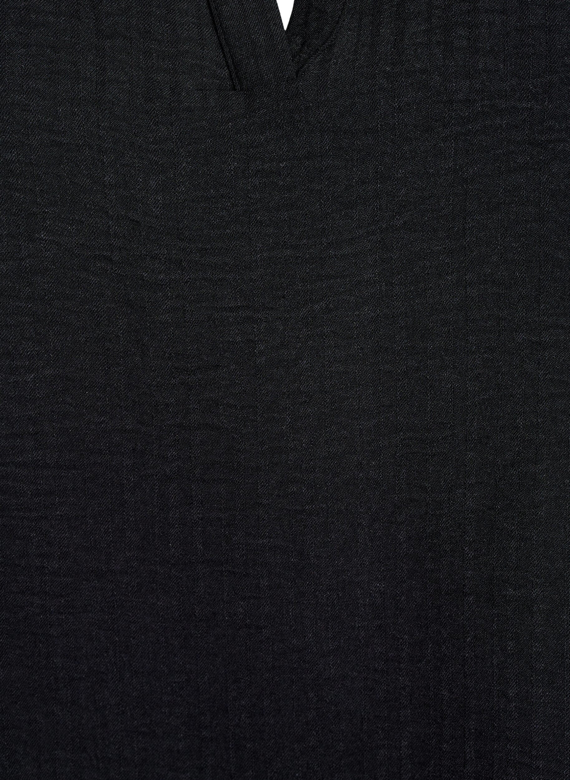 Zizzi Luchtige blouse met korte mouwen, Zwart, Packshot image number 2