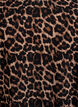 Viscose blouse met korte mouwen en print, Bruin, Packshot image number 2