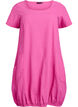 Katoenen jurk met korte mouwen, Roze, Packshot image number 0