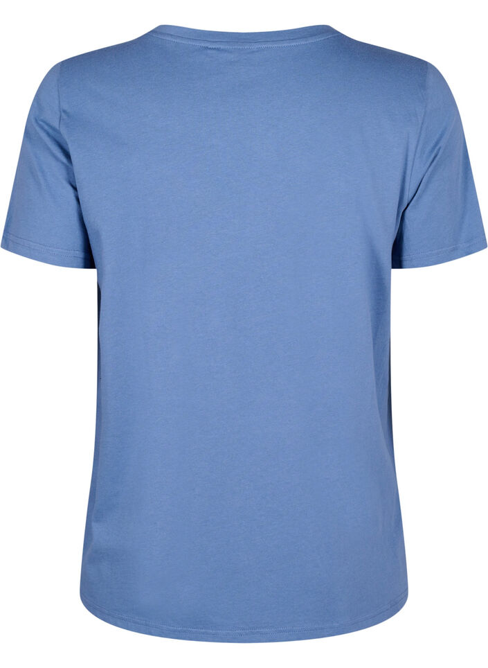 T-shirt met tekstmotief, Moonlight B. W.Navy, Packshot image number 1