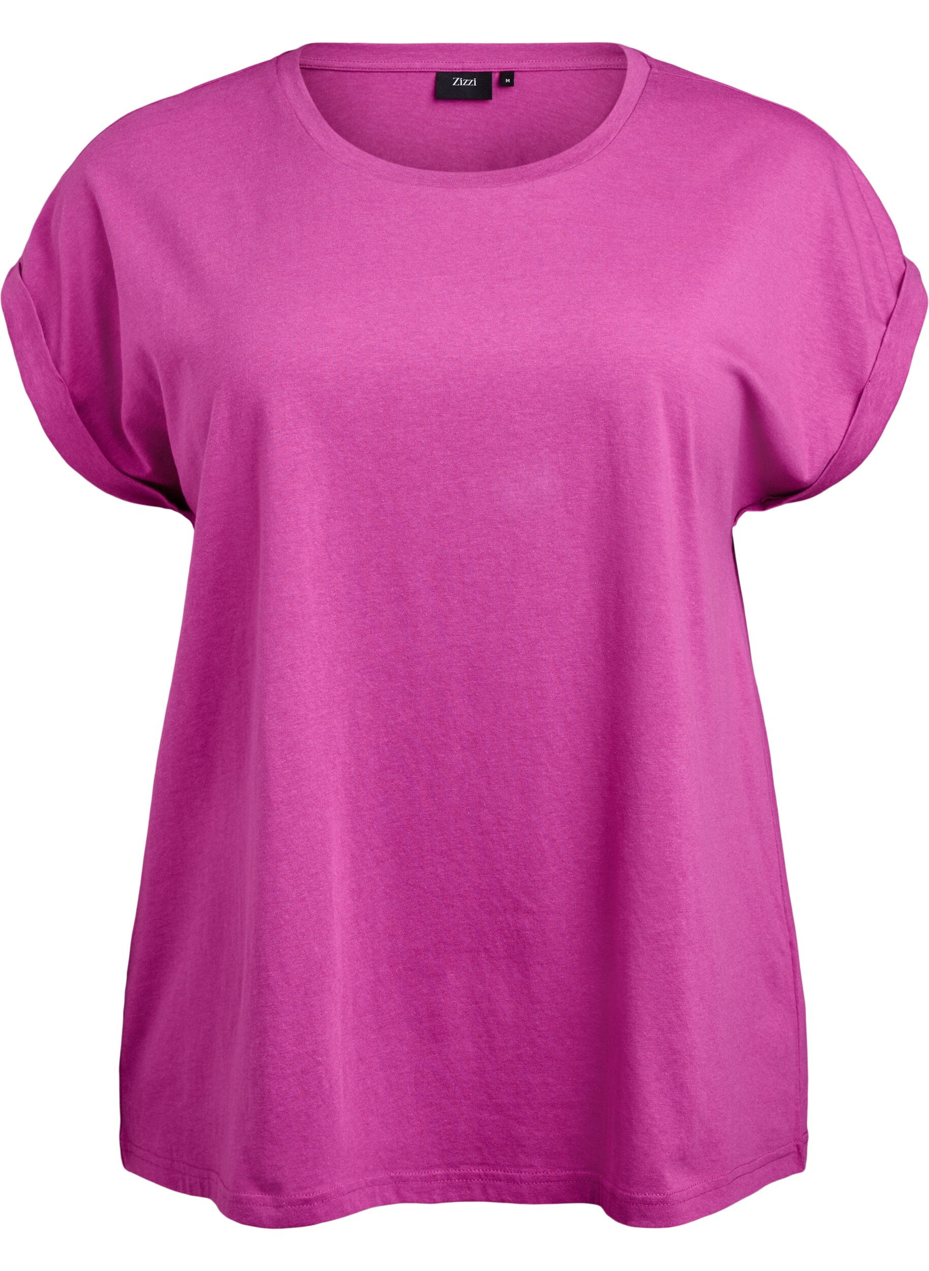 T-shirt met korte mouwen van katoenmix