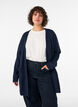Lang vest met zakken, Blauw, Model image number 0