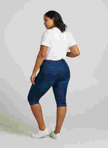 Slim fit Emily capri jeans, Blue denim, Model image number 1