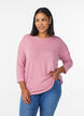 Jersey blouse met 3/4 mouwen, Rood, Model image number 0