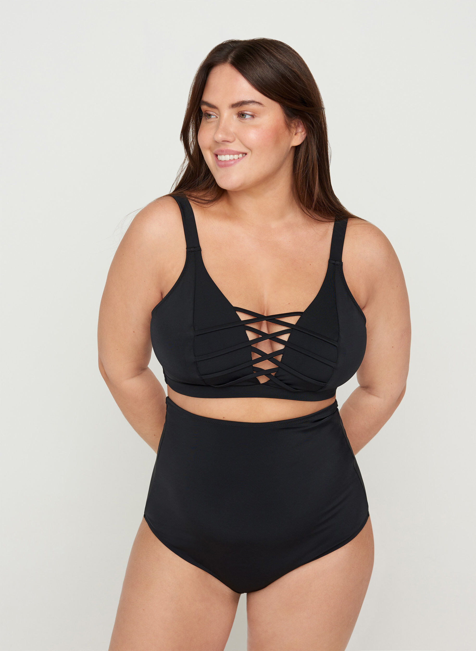 Zizzi Bikinibroek, Black, Model image number 0