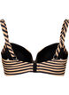 Bikinitop met beugel en patroon, Bruin, Packshot image number 1