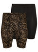 2-pack fietsshorts, Bruin, Packshot image number 0