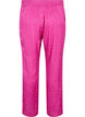 Dubbelgestikte jacquard broek van viscose, Rose Violet, Packshot image number 1