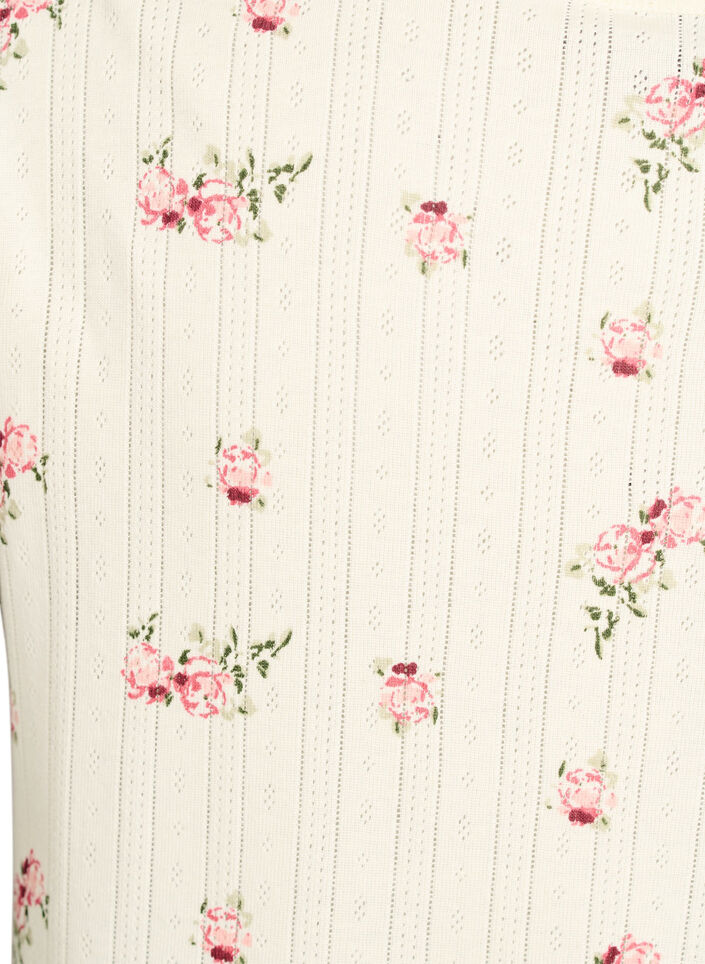 Organisch katoenen pyjamashirt met kapmouwen, 9990, Packshot image number 3