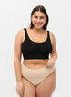 Set van 2 naadloze g-strings, Beige, Model image number 0