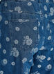 Gemma high-waist bloemen jeans, Blauw, Packshot image number 3