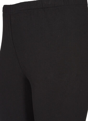 Legging in katoen met voering, Black, Packshot image number 3