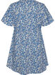 Korte katoenen jurk met bloemenprint, Blauw, Packshot image number 1