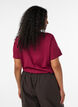 Basic katoenen T-shirt met ronde hals, Rood, Model image number 2