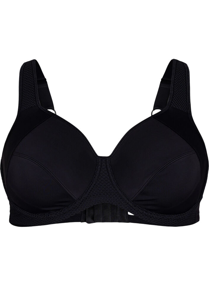 CORE, HIGH SUPPORT WIRE BRA - Sportbeha met beugel, Zwart, Packshot image number 0