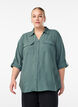 FLASH - Shirt met 3/4 mouwen en borstzakken, Groen, Model image number 0