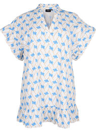 Gebloemde katoenen tuniek, Snow White Flower