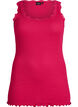 Top met kant, Roze, Packshot image number 0