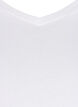 Basic t-shirt in effen kleur met katoen, Wit, Packshot image number 2