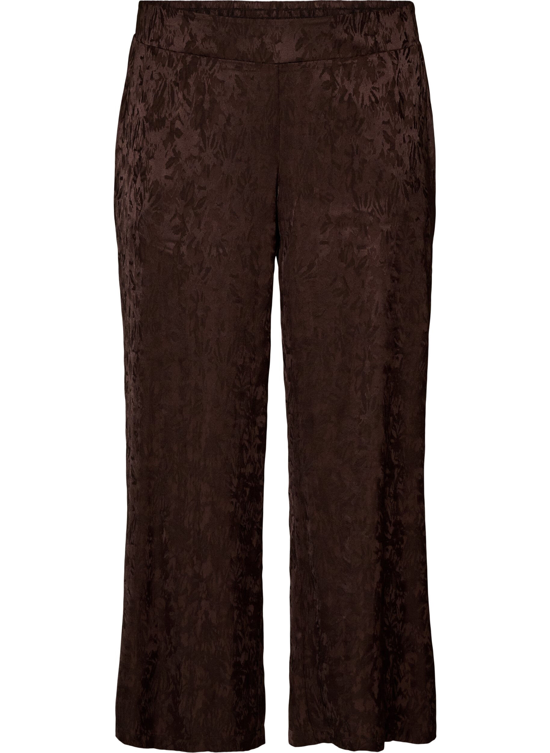 Losse broek met paisleypatroon en hoge taille