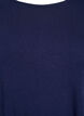 Blouse met lange mouwen in een effen kleur, Blauw, Packshot image number 2