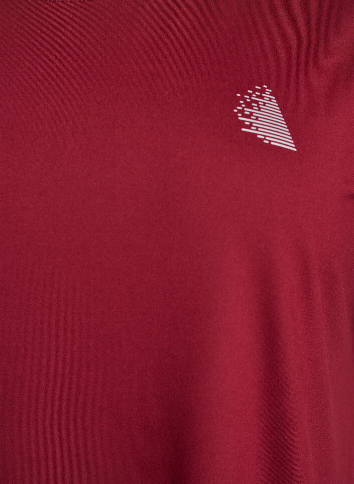 Effen gekleurd trainingsshirt, Rood, Packshot image number 2