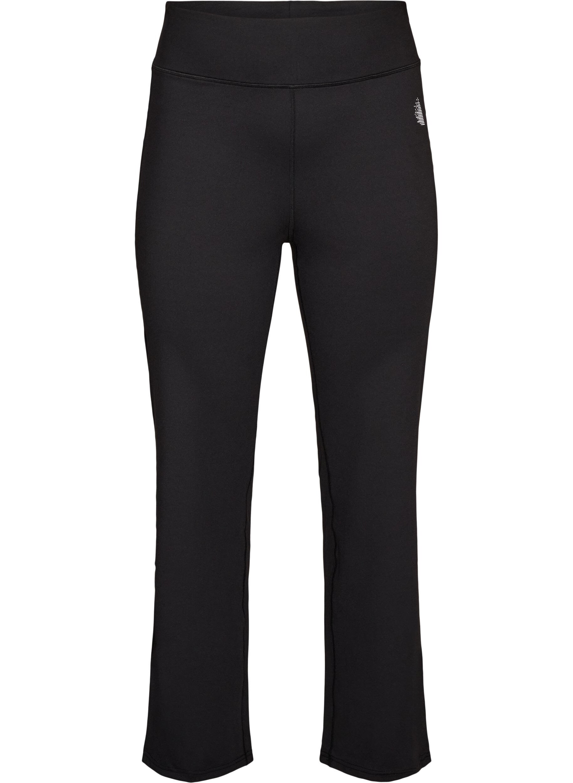 ZizziBootcut trainingstights met hoge taille, Zwart, Packshot image number 0