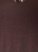 Viscose blouse met kanten afwerking en V-hals, Bruin, Packshot image number 2