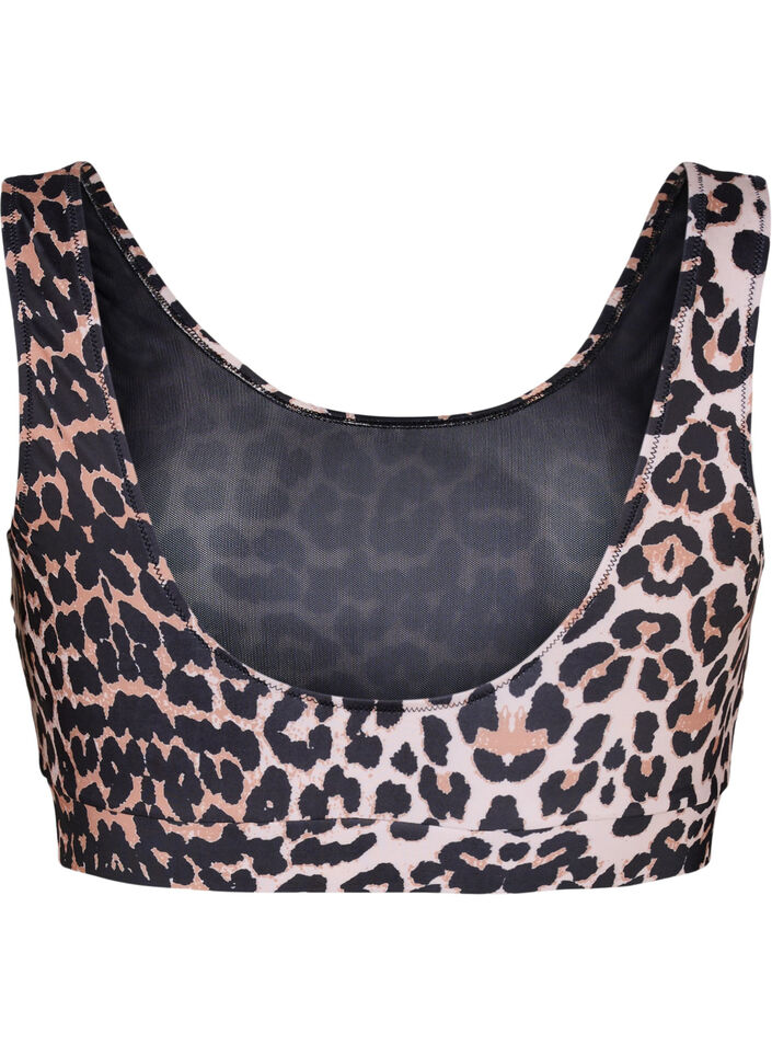 Bikinitop met print en ronde hals, Leo, Packshot image number 1