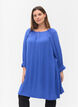 Viscose tuniek met 3/4 mouwen , Dazzling Blue, Model image number 0
